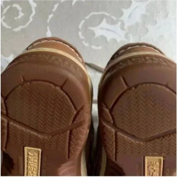 Sperry Men\'s Tan Billfish 3-Eye Leather Boat Shoe Size 9 main image 4